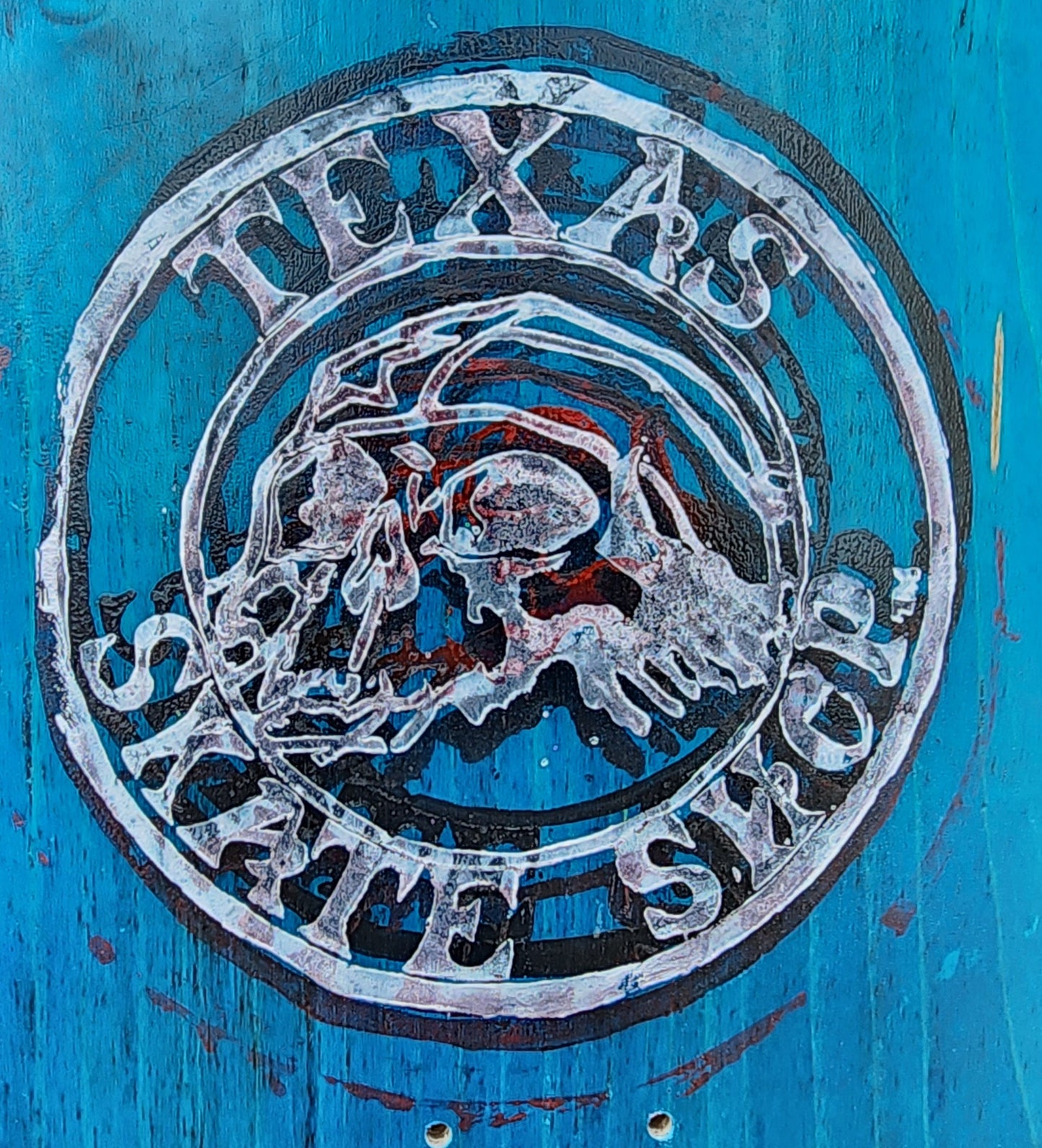 Texas Skate Shop 8.25 in handmade Skateboard deck by Fun-Key Laminates