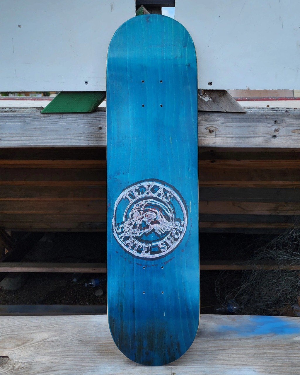 Texas Skate Shop 8.25 in handmade Skateboard deck by Fun-Key Laminates