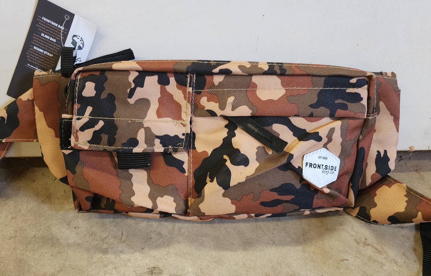 Frontside Bag Co - Skateboard Carrying Sling Bag - Mullticam