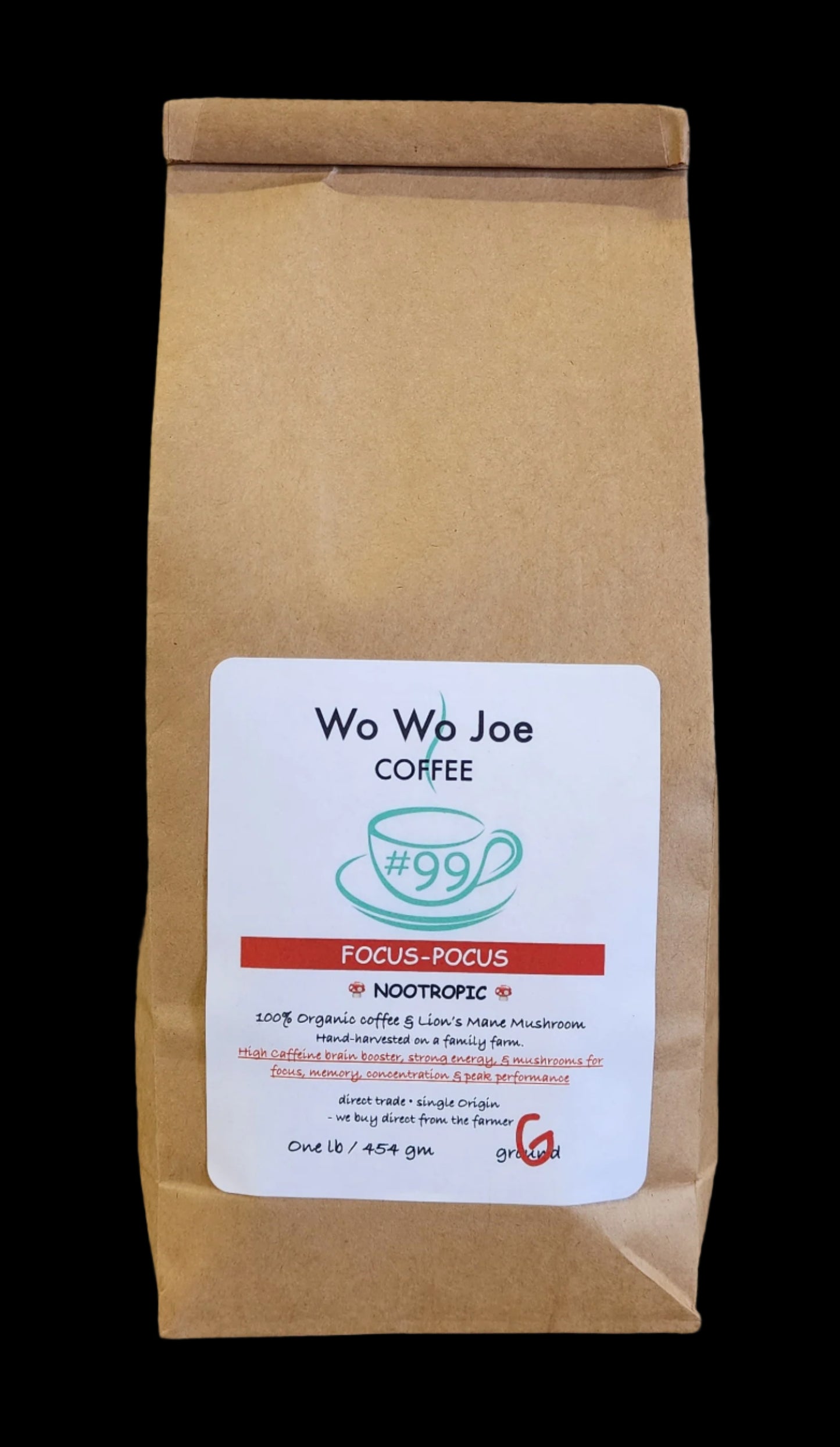 Focus Pocus - Lion's Mane - Skateboarder Approved Nootropic coffee