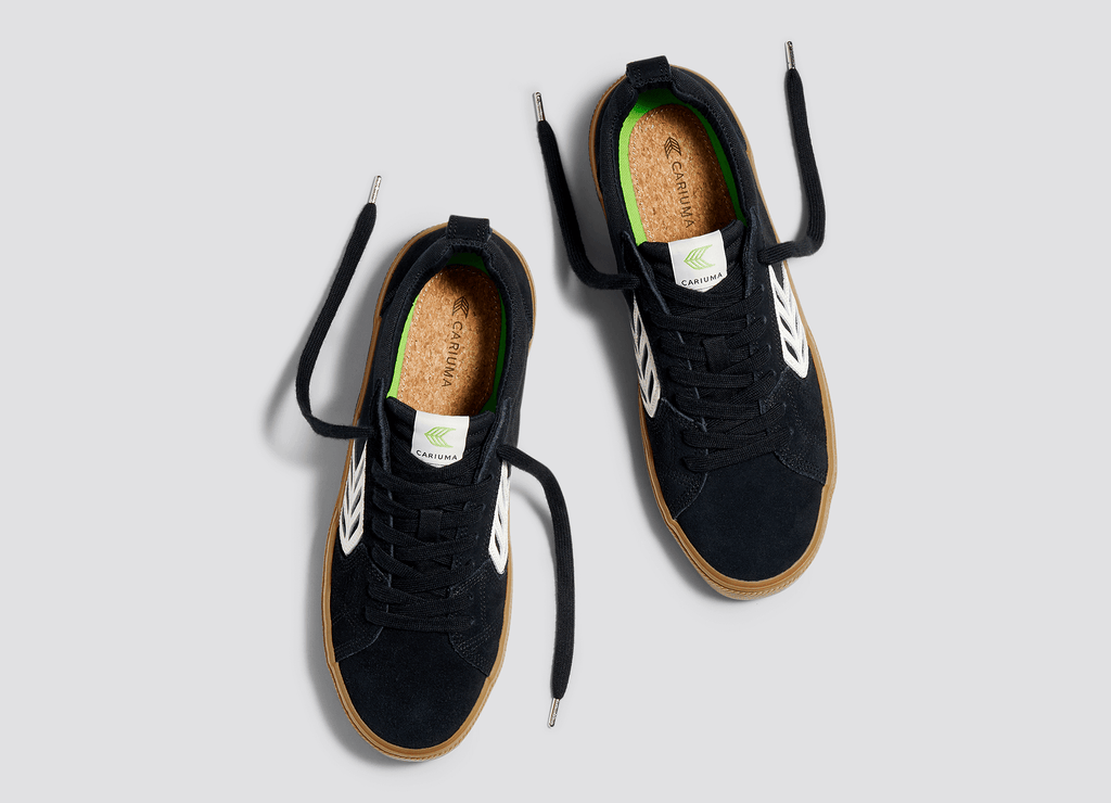 Cariuma - Catiba Pro - Gum Black Suede/Canvas - Skateboard Shoe