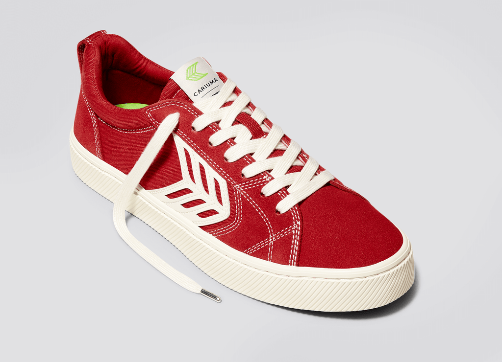 Cariuma - Catiba Pro - Samba Red Suede/Canvas - Skateboard Shoe