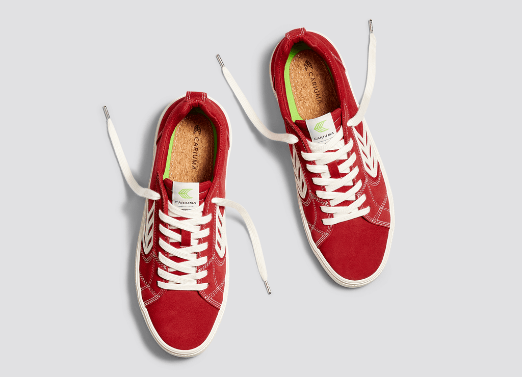 Cariuma - Catiba Pro - Samba Red Suede/Canvas - Skateboard Shoe