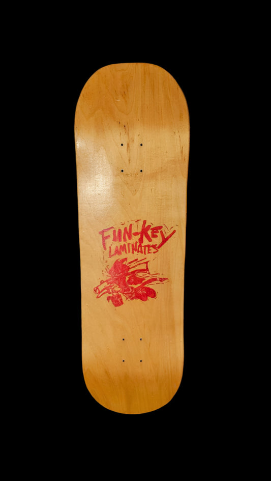 9.75 in Shovel-Nose Skateboard Deck by Fun-Key Laminates