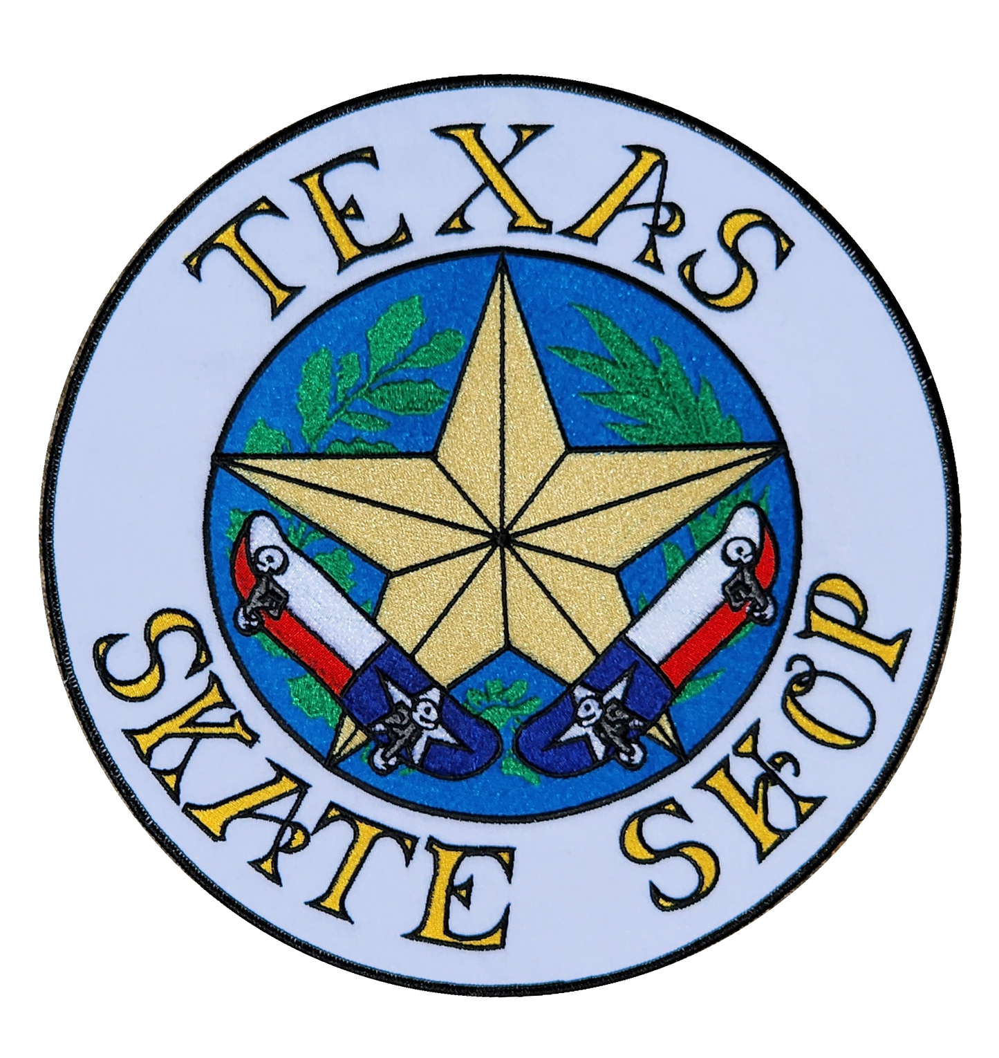Texas Skate Shop 10 inch Back Patch