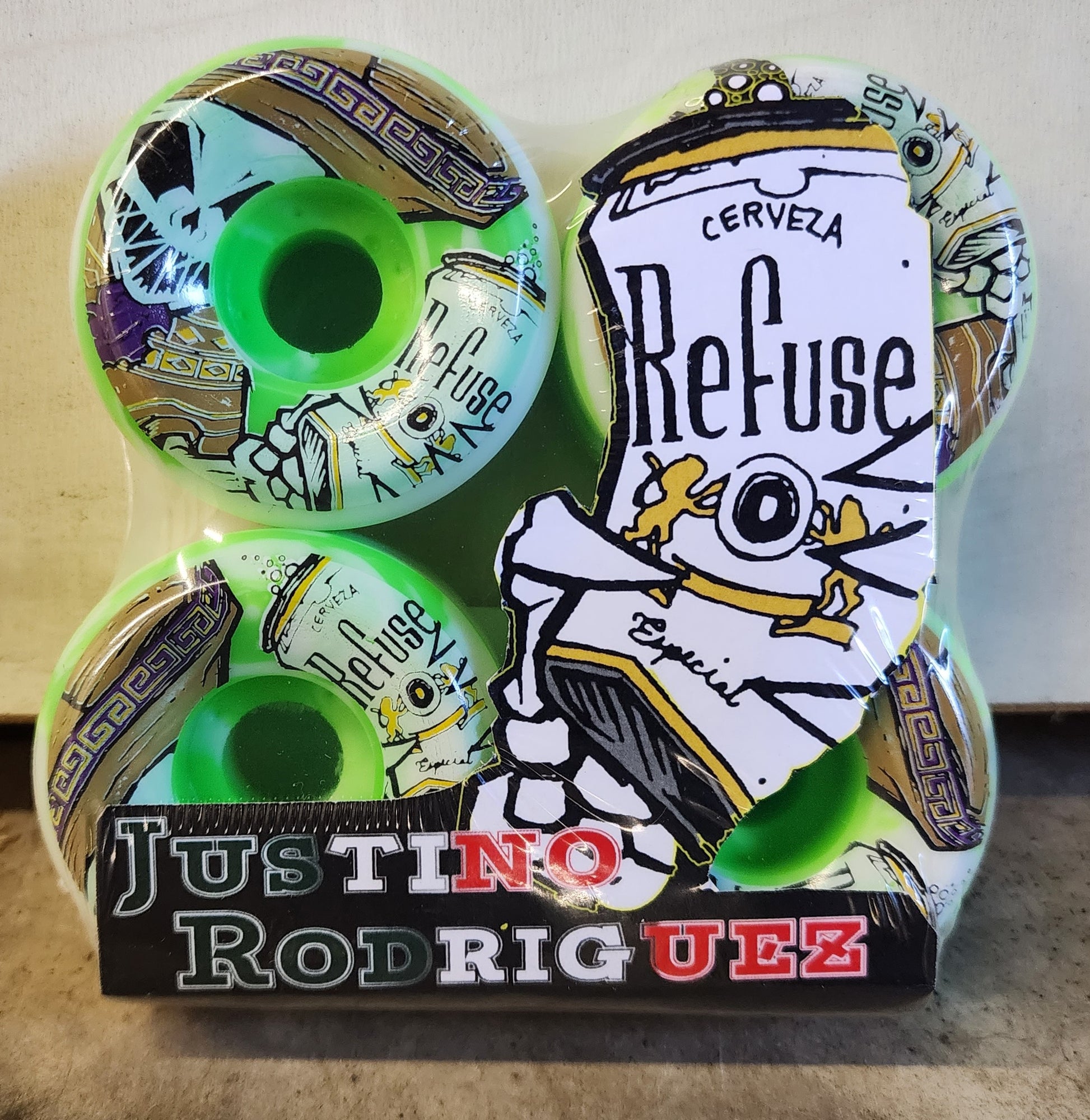 53mm Refuse Wheels - 101a Justin Rodriguez Pro - Skateboard wheel