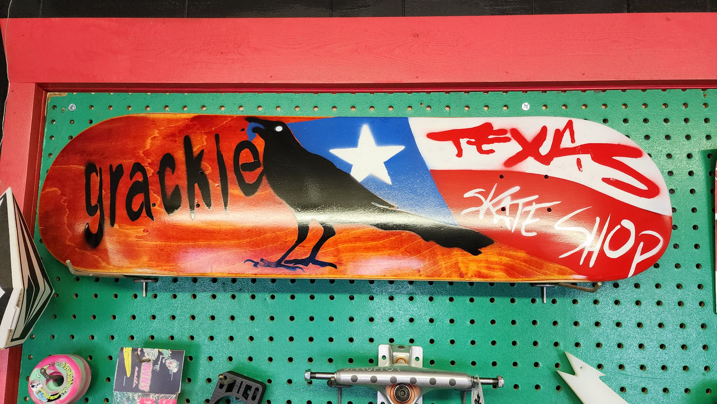 Pre-order Grackle Skateboards x Texas Skate Shop Collab Skateboard Deck